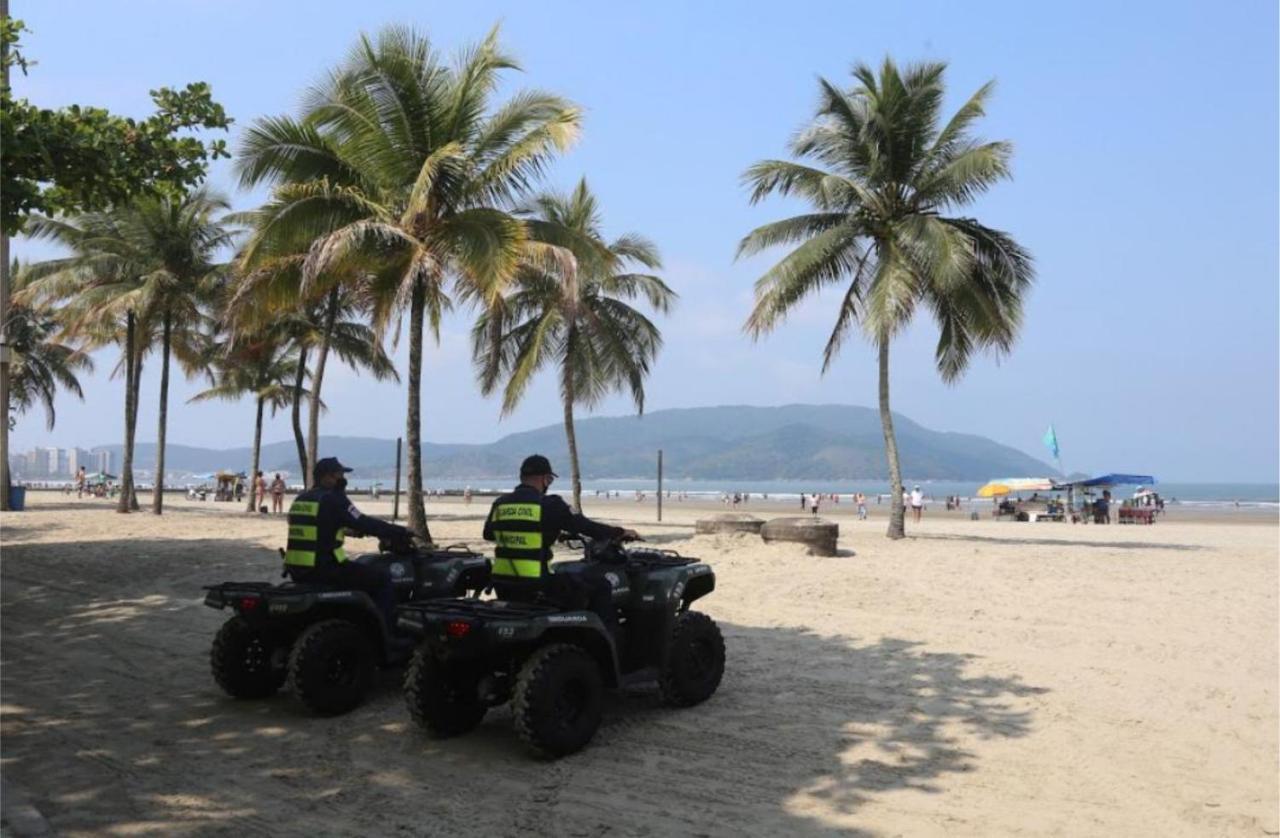 Quadra Praia 70 M Do Mar Santos  Exterior foto